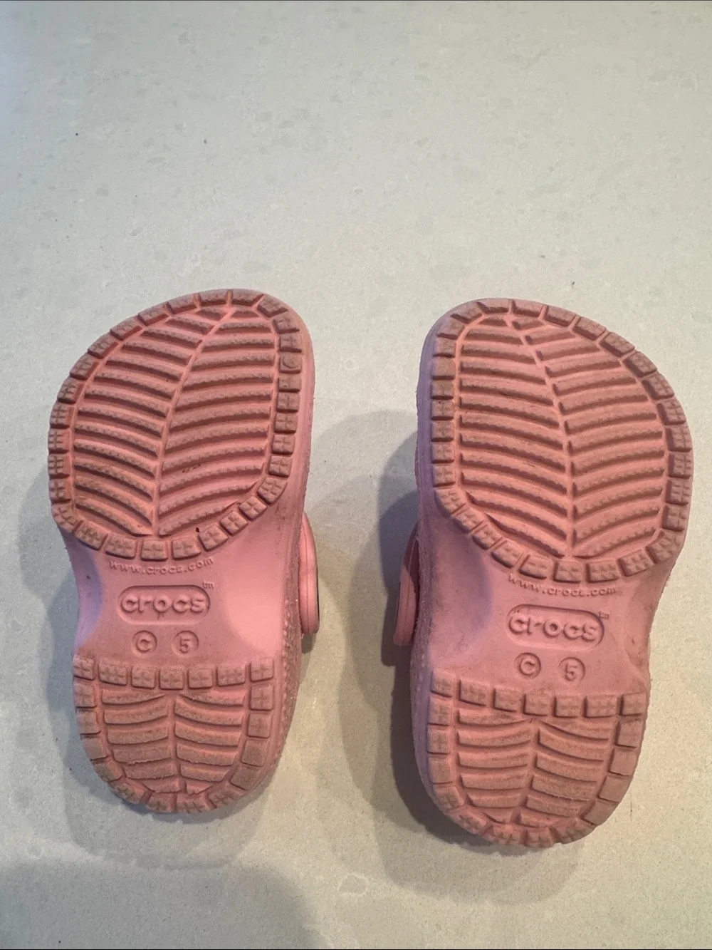 CROCS Kids' Glitter Clog in Light Pink